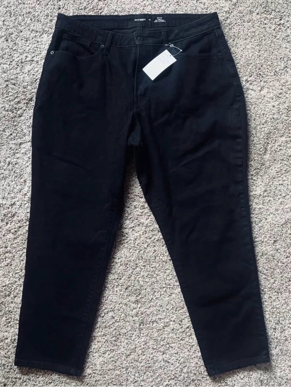 NEW Old Navy women’s 18 Black curvy OG Straight Fit Jeans
